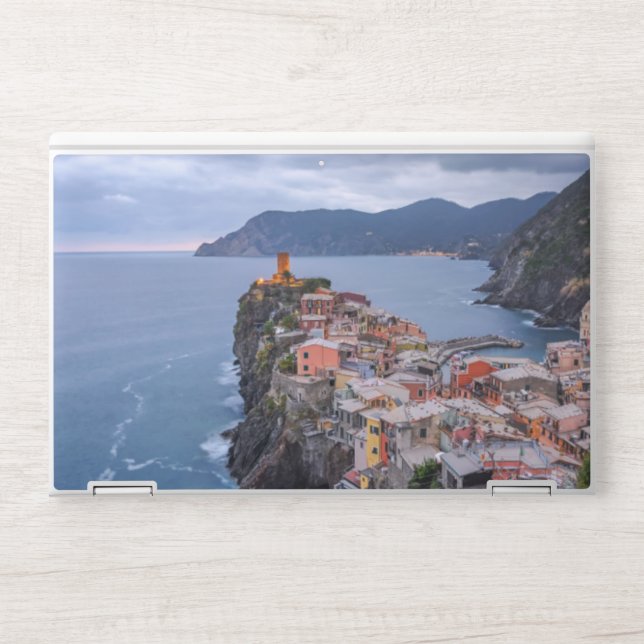 Just After Sunset | Vernazza, Cinque Terre, Italy HP Laptop Skin (Front)