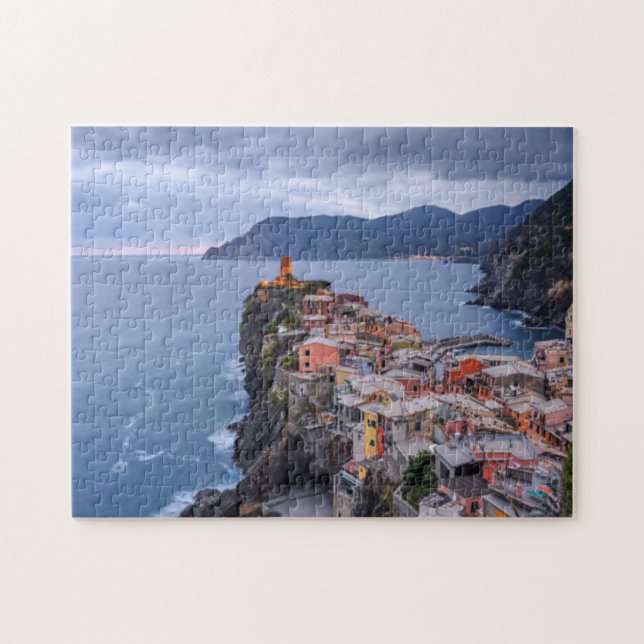 Just After Sunset | Vernazza, Cinque Terre, Italy Jigsaw Puzzle (Horizontal)
