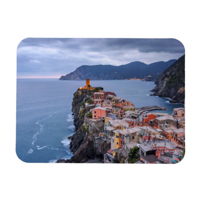 Just After Sunset | Vernazza, Cinque Terre, Italy Magnet (Horizontal)