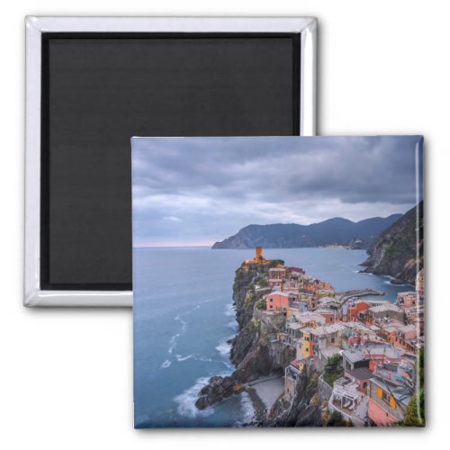 Just After Sunset  Vernazza Cinque Terre Italy Magnet