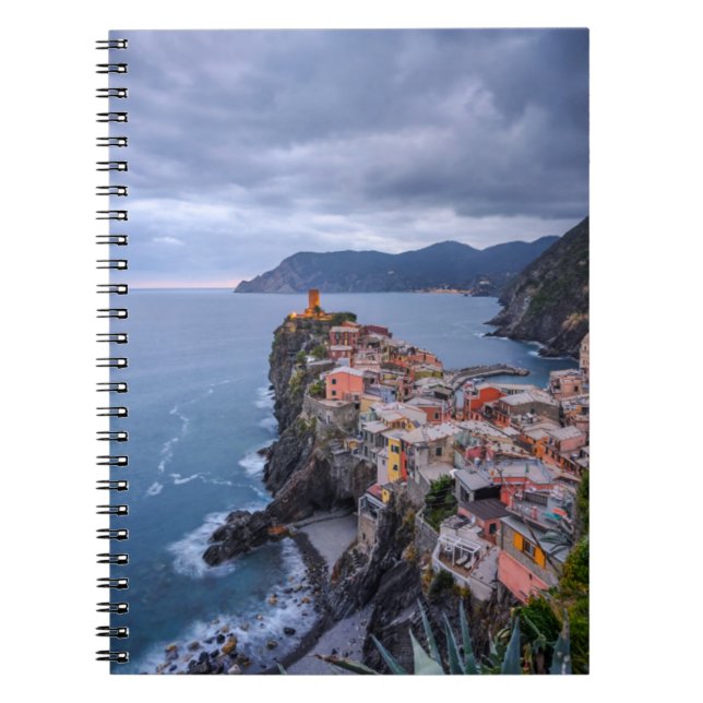 Just After Sunset | Vernazza, Cinque Terre, Italy Notebook (Front)