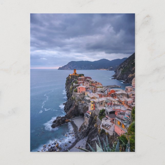 Just After Sunset | Vernazza, Cinque Terre, Italy Postcard (Front)
