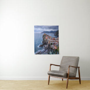 Just After Sunset Vernazza, Cinque Terre, Italy Tapestry