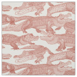 just alligators paprika fabric