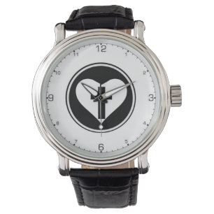 Just and Sinner Heart Logo Watch