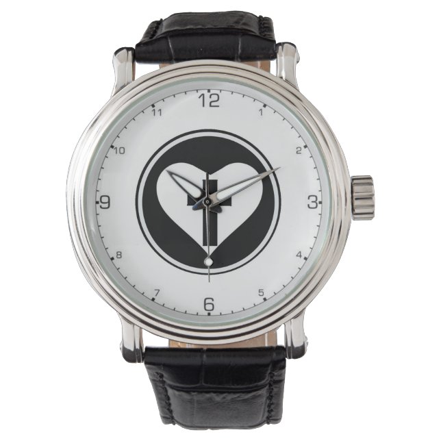 Just and Sinner Heart Logo Watch (Front)