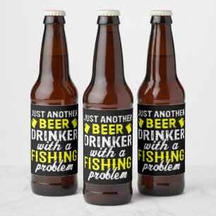 Just Another Beer Drinker Fishing Beer Label