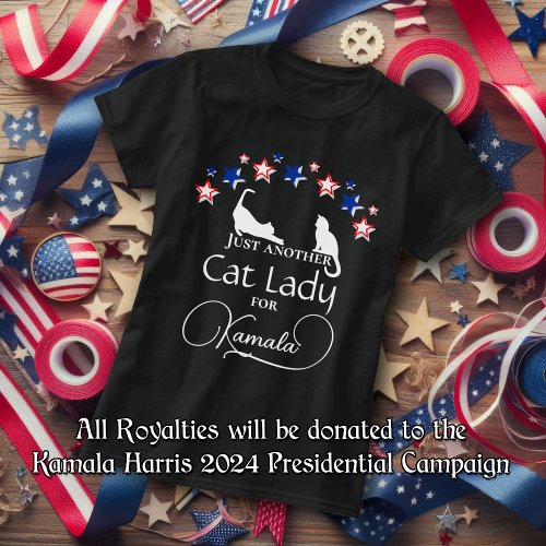 Just Another Cat Lady for Kamala Political T_Shirt