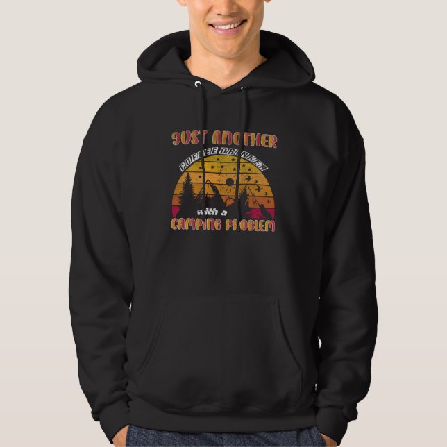 Just Another Coffee Drinker With a Camping Problem Hoodie (Front)
