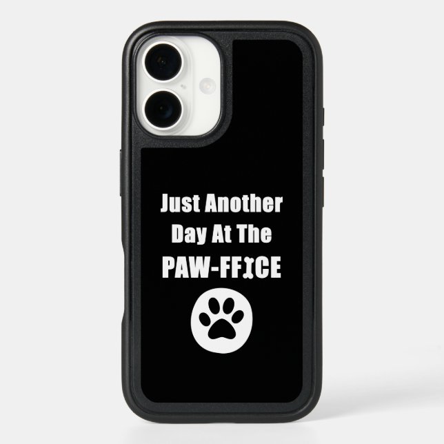 Just Another Day At The Paw-ffice Cute Dog Paw Pun Otterbox iPhone Case (Back)
