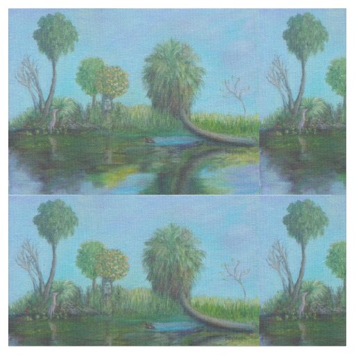 JUST ANOTHER DAY IN OLD FLORIDA FABRIC