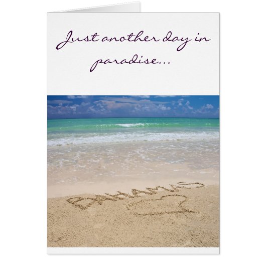 Just another day in paradise cards (Front)