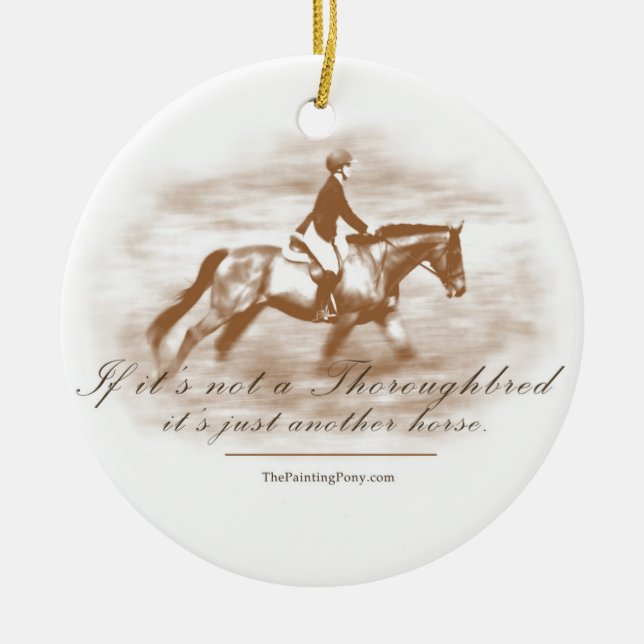 Just Another Horse Ceramic Ornament (Front)