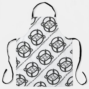 Just Another Hypercubed Day 4-D Polytope Humor Apron