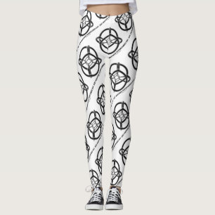 Just Another Hypercubed Day 4-D Polytope Humor Leggings