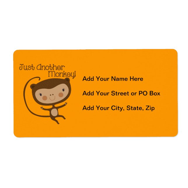 Just Another Monkey Label (Front)