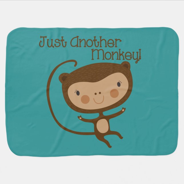 Just Another Monkey Swaddle Blanket (Horizontal)