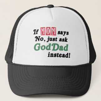 Just Ask GodDad Trucker Hat