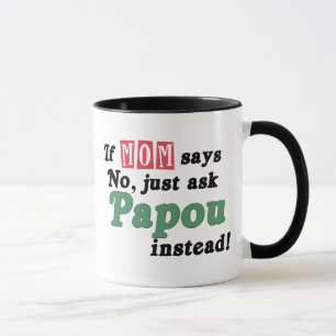 Just Ask Papou Mug