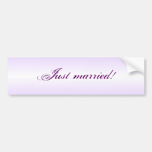 Just automarried sticker (Front)