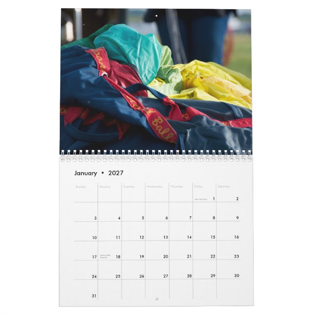 Just Balloon Heaven Calendar (Jan 2027)