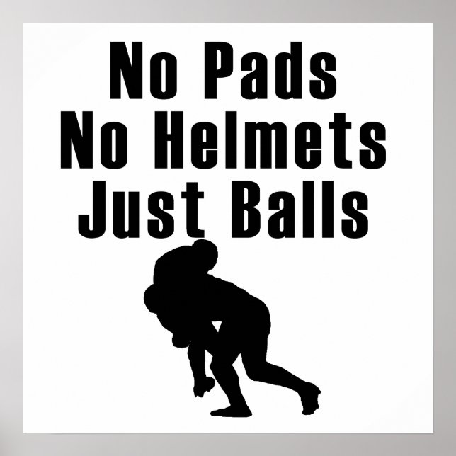 Just Balls Rugby Poster (Front)