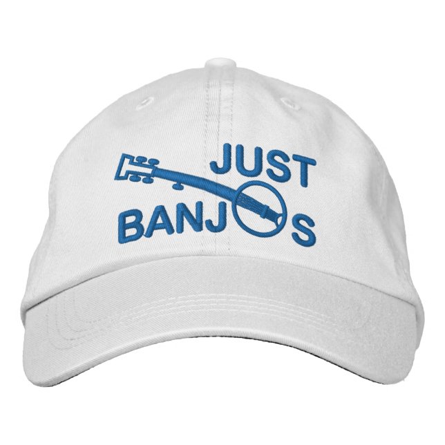 Just Banjos Cap with Blue Embroidery (Front)