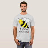 Just Be Awesome Yellow Bumblebee T-Shirt (Front Full)