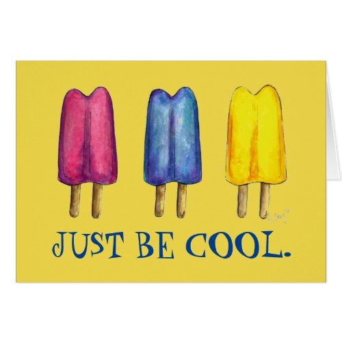 Just Be Cool Summer Twin Pop Popsicle Ice Lolly