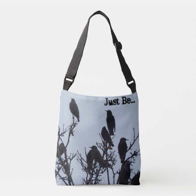 "Just Be" cross body bird bag (Front)