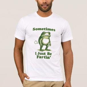  Just Be Fartin’ – Funny Vintage Frog  T-Shirt