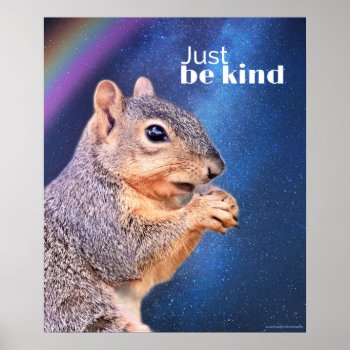 Just Be Kind Classroom Poster by schoolpsychdesigns at Zazzle