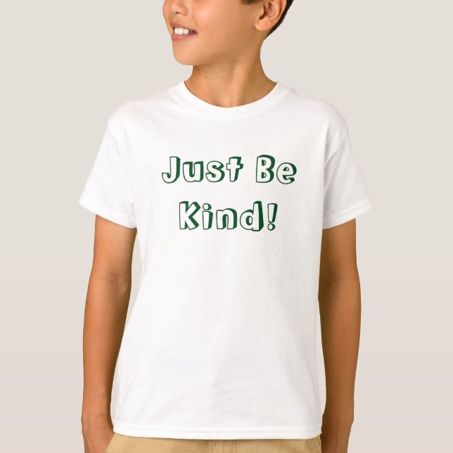 Just Be Kind! Kid's Long-Sleeve Shirt (Front)