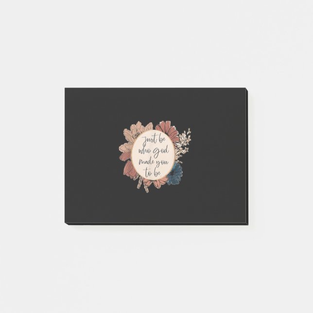 Just Be Who God You To Be Bible Jesus Lovers Chris Post-it Notes (Front)