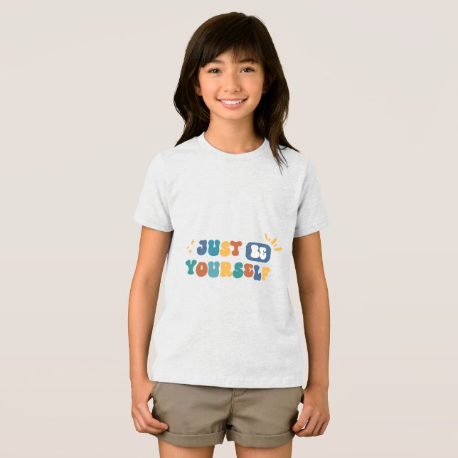 Just Be Yourself T-Shirt Tri-Blend Shirt (Front Full)