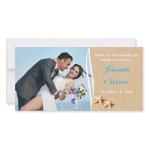 Just Beachy Photo Thank You Card