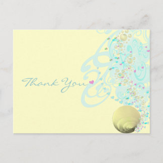 Just Beachy Thank You Postcard