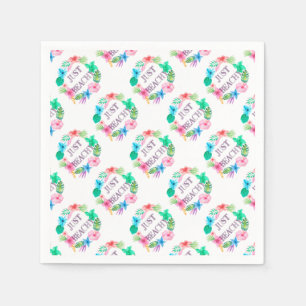 Just Beachy Tropical Flower Luau Party Supplies Paper Napkins