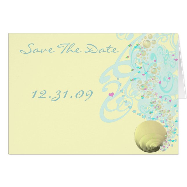 Just Beachy Wedding Cards (Front Horizontal)