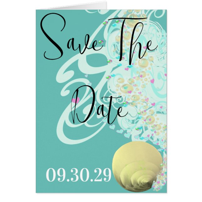 Just Beachy Wedding Cards (Front)