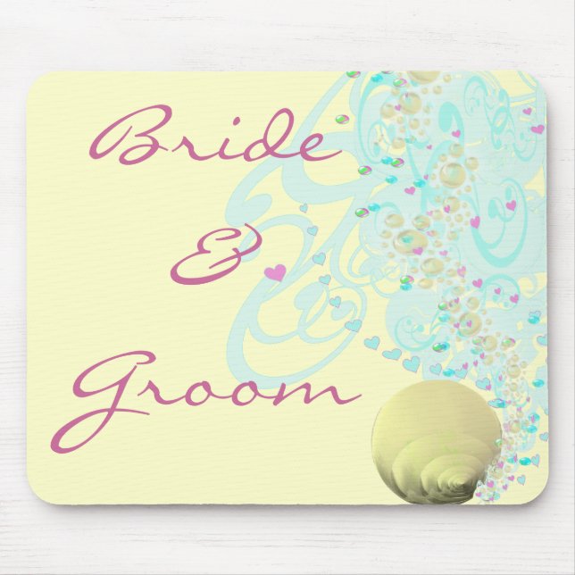 Just Beachy Wedding Mouse Pad (Front)
