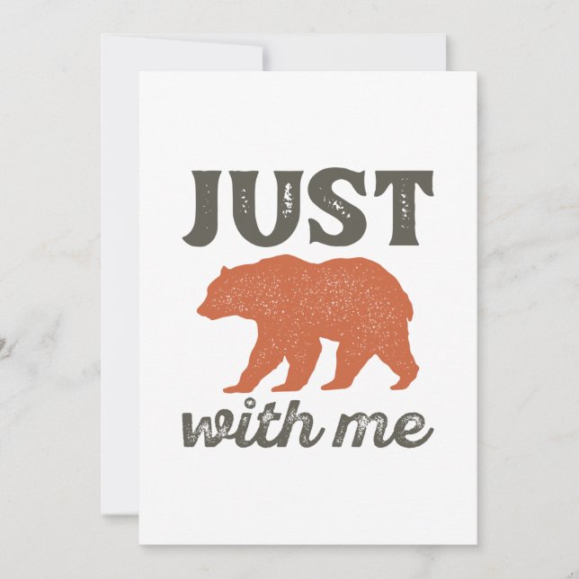 Just Bear With Me Thank You Card (Front)