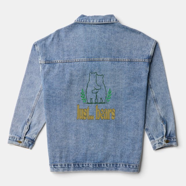 just bears denim jacket (Back)