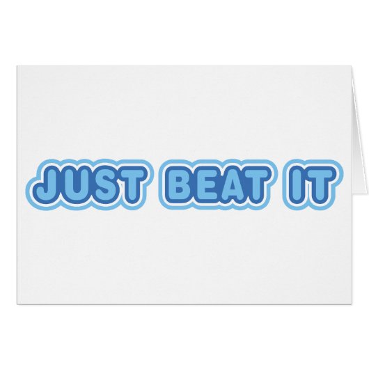Just Beat It Cards (Front Horizontal)