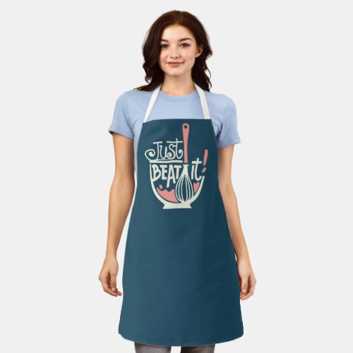 Just Beat It Pun Whisk Cook Apron