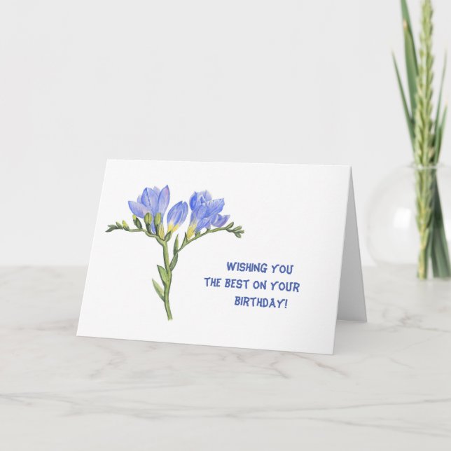 Just Because - Freesias Card (Front)