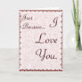Just because I love you Card