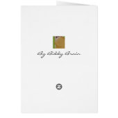 Just Bee Art Card (Back)