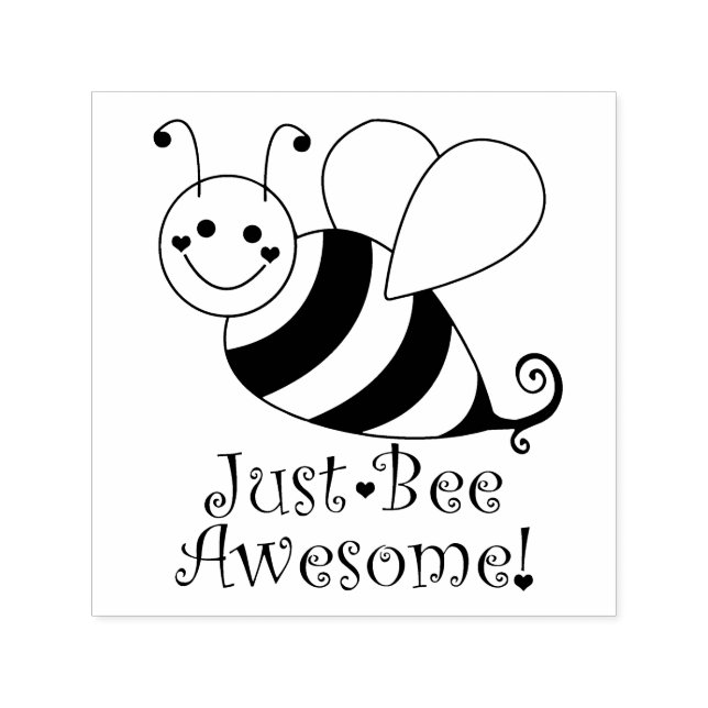 Just Bee Awesome Bumble Bee Self-inking Stamp (Design)