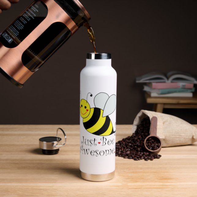 Just Bee Awesome Bumble Bee Water Bottle (Insitu (Coffee))